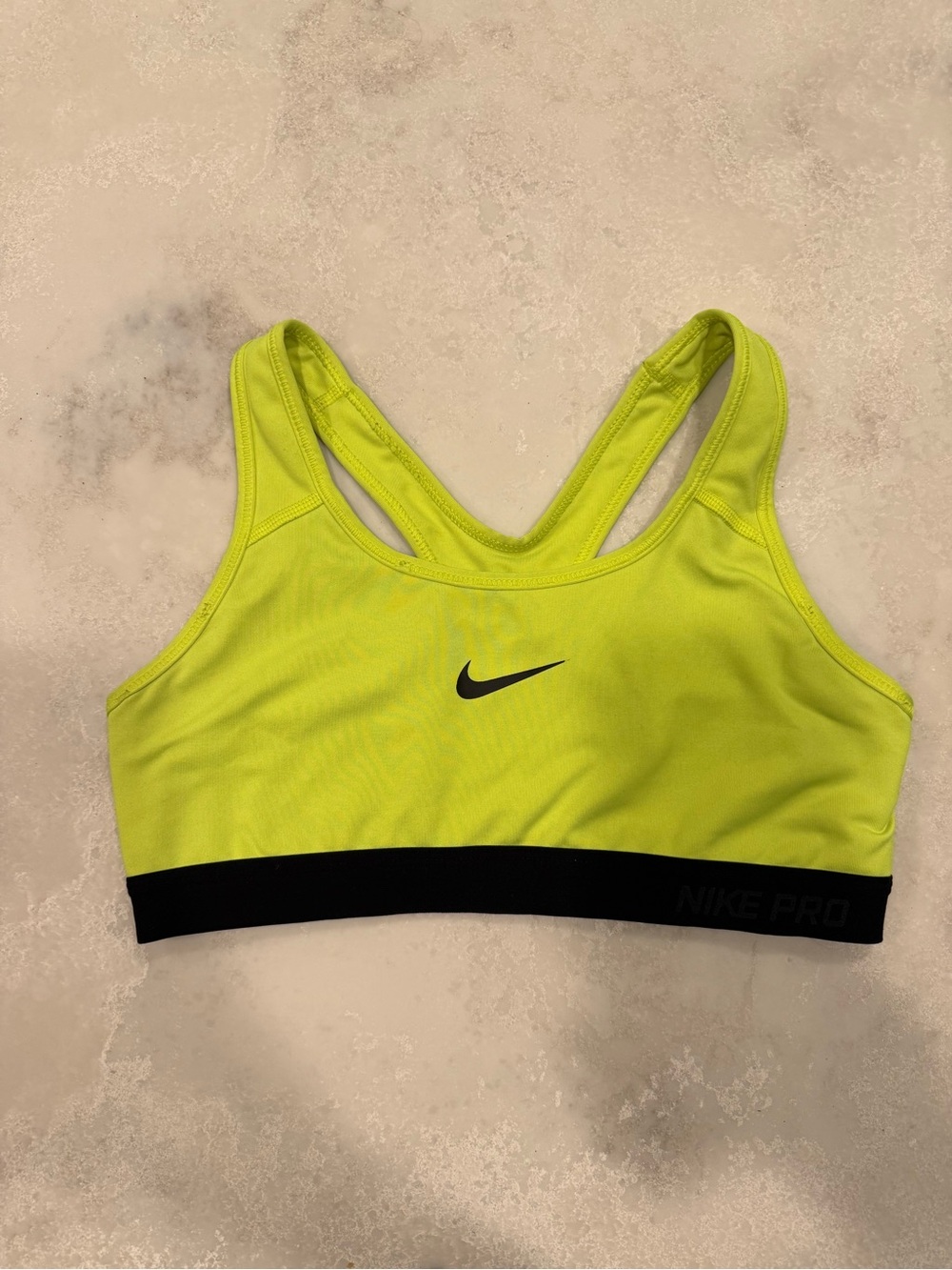 Nike Neon Yellow Fitness Sports Bra